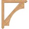 Ekena Millwork Westlake Arts and Crafts Smooth Bracket w/ Offset Brace, Western Red Cedar, 5 1/2"W x 36"D x 40"H BKT0604X36X40WTL03SWR - alternate 3